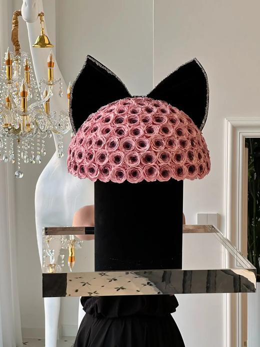 高端轻奢巨型蝴蝶结抱抱桶永生花 商品图5