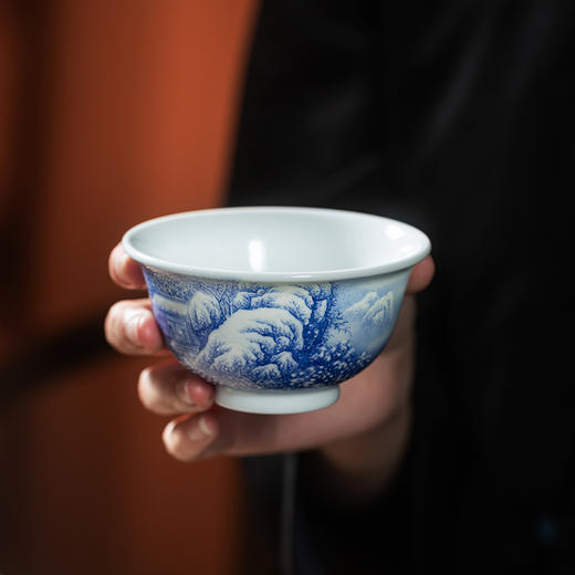 一儒堂白居诗意图 釉上苏麻里青 商品图1