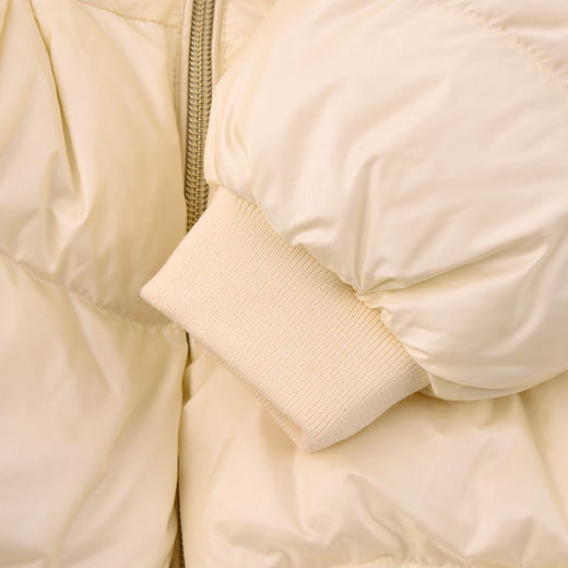 棉果果专柜同款冬季新品女童中长款米白洋气羽绒服M422102924544 商品图7