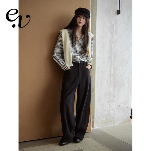 Even Vintage|经典百搭 秋季新款宽松茧型阔腿裤显瘦休闲裤牛仔裤 商品图4