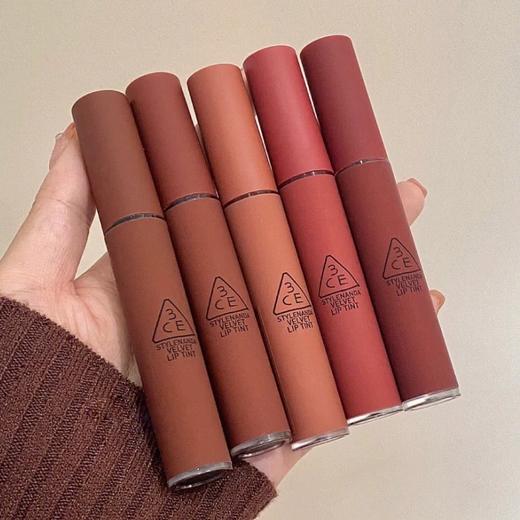 3CE/三熹玉 丝绒唇釉 哑光豆沙色持久唇膏口红女生礼物 商品图0