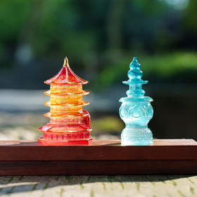 杭州西湖琉璃冰箱贴立体雷峰塔三潭印月创意礼品