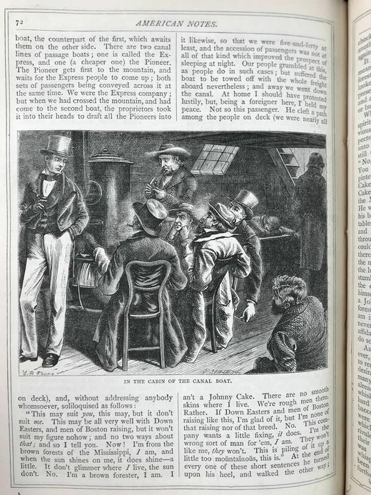 约19世纪后期 狄更斯《圣诞故事集/美国游记与意大利游记》 41幅插图 真皮精装16开 商品图14