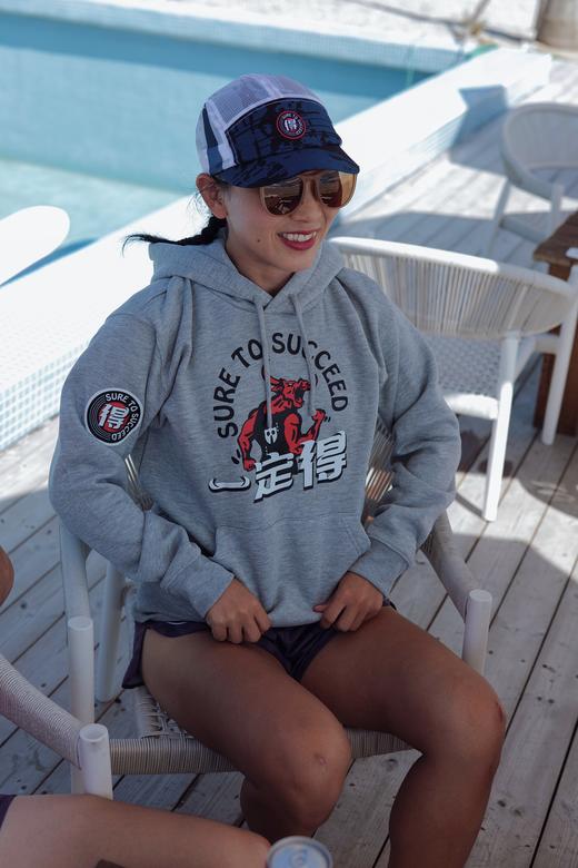 严素 一定得 纯棉套头帽衫  男女通款 严素态度 帽衫卫衣 加厚绒里 商品图3