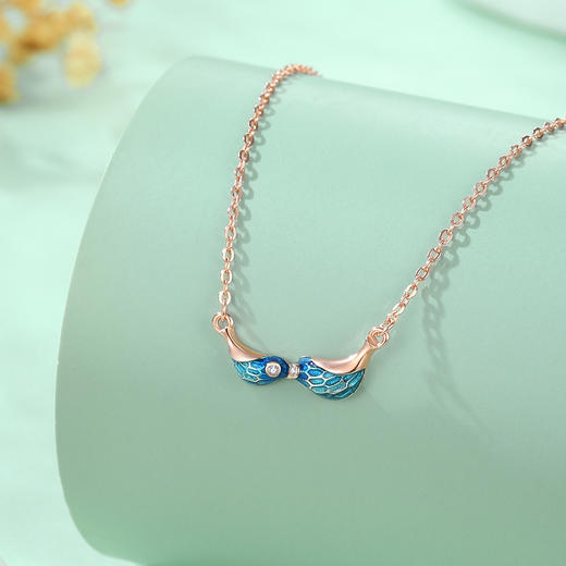 Winy925纯银小雀幸项链送女友闺蜜节日生日礼物 商品图1