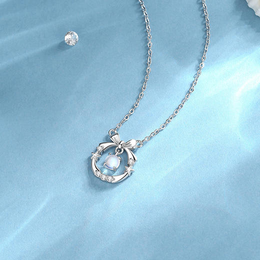 Winy925纯银波澜心动项链送女友闺蜜节日生日礼物 商品图2