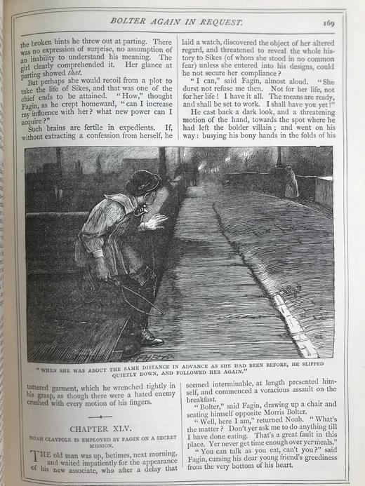 约19世纪后期 狄更斯《雾都孤儿/马丁·瞿述伟》 87幅插图 真皮精装16开 商品图7