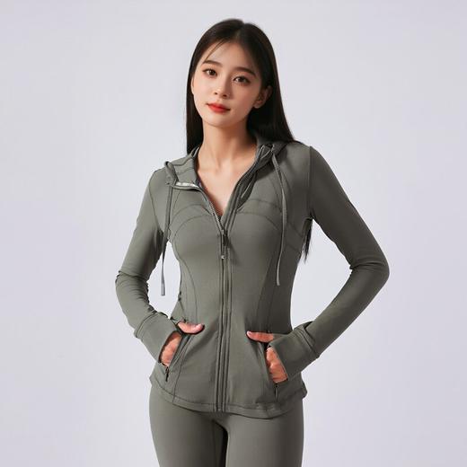 【买一赠一】HaWaTa瑜伽连帽紧身外套H340187 商品图10