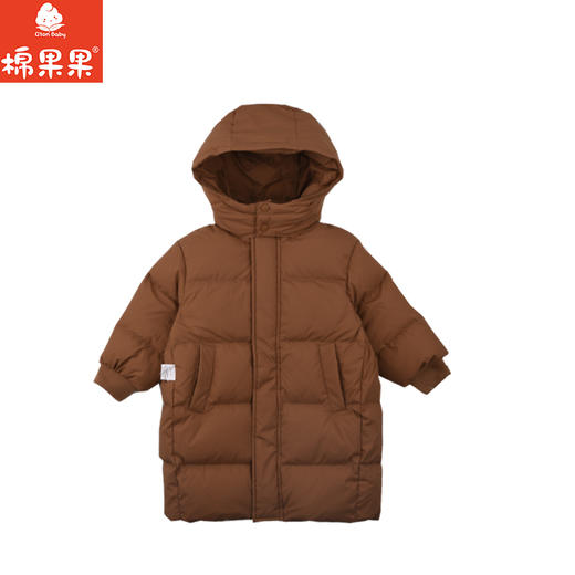 棉果果专柜同款冬季新品男童女童中长款羽绒服M402102924541 商品图2