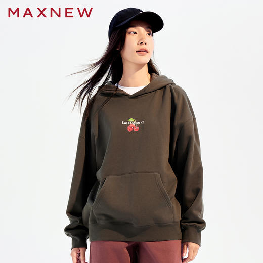 【卫衣】廓形印花连帽卫衣1N4222406 商品图3