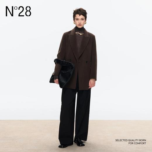 【破价】N°28 中长款毛呢外套气质舒适时尚双面呢大衣8A51D697 商品图2