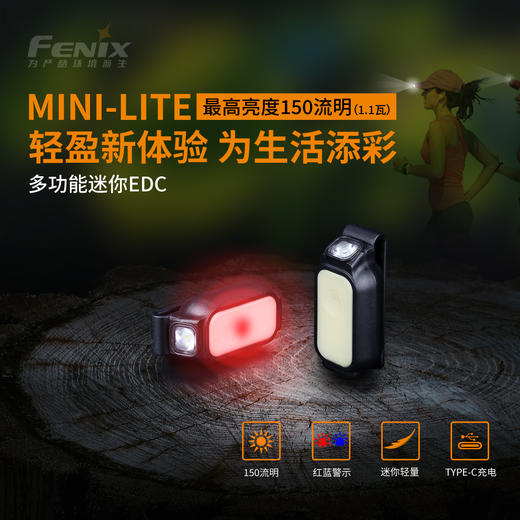 Fenix菲尼克斯MINI-LITE迷你强光小手电筒USB充电LED钥匙扣多功能EDC 商品图1