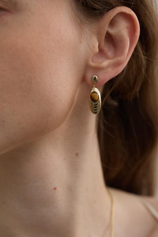 SOL DE VERANO 虎眼石耳环 商品图1