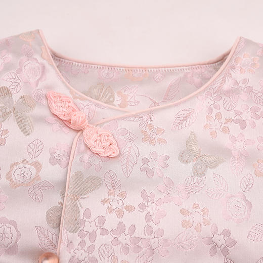 棉果果专柜同款冬季新品女童中国风锦缎夹棉马夹M522171824661 商品图3