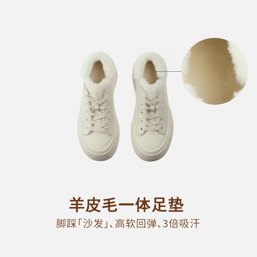 德芙琳Kacey Devlin胖头毛毛鞋复古秋冬女鞋保暖KD8062 商品图5