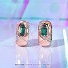 【格调】时尚祖母绿菱格纹耳环-CB12408016 商品缩略图0