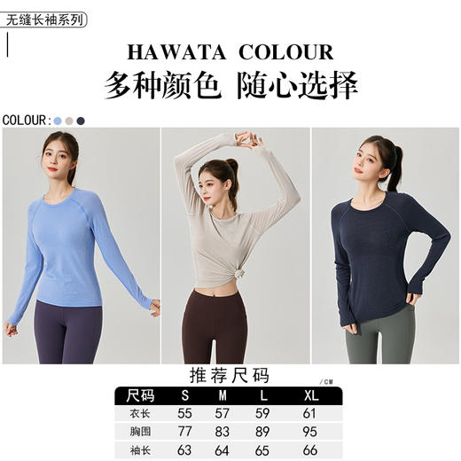 【买一赠一】HaWaTa美丽诺羊毛柔软无缝长袖H340186 商品图4