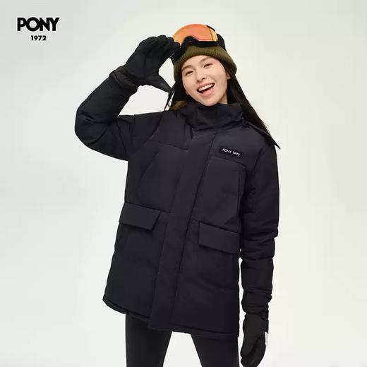 4.9折【自营】pony/波尼  1972秋冬新品女灰鸭绒防泼水耐磨保暖羽绒服 244W2OF38BK 商品图1