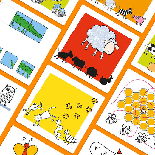 德国 HABA 逻辑游戏-拓展卡牌 题卡补充包 不含底座 4岁 【动物】主题 -306122 商品图3