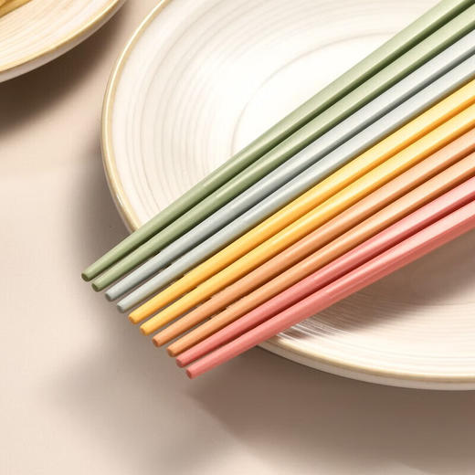 康巴赫吉兔五色分食合金筷 商品图4