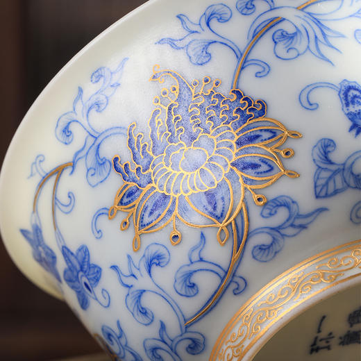 一儒堂西番莲堆金小撇口杯 商品图8