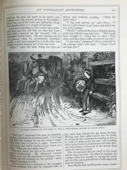 约19世纪后期 狄更斯《雾都孤儿/马丁·瞿述伟》 87幅插图 真皮精装16开 商品图12