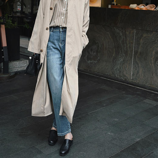 【顺丰包邮】95959 洛诗琳微哈伦小脚口水洗棉玫瑰花刺绣牛仔裤01022 商品图2