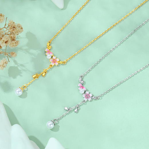 Winy925纯银樱花物语项链送女友闺蜜节日生日礼物 商品图2