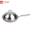 朗赫三层不锈钢炒锅无涂层炒菜锅CG17 商品缩略图0