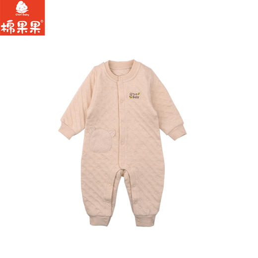 棉果果冬季新品专柜同款彩棉空气层对开连体衣M401722699608 商品图0