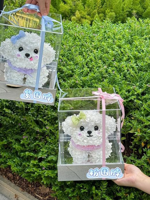 网红爆品迷你比熊永生花生日送花送闺蜜送女朋友特别礼物 商品图3