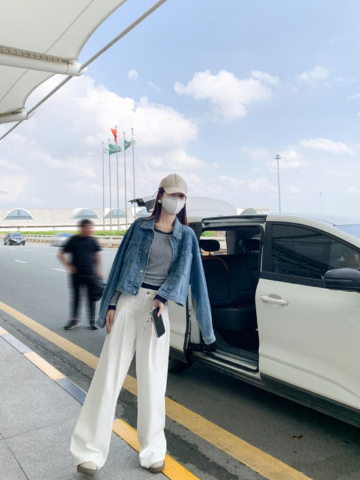 【129元任选2件】现货！撞色条纹设计感抽绳收腰针织上衣 商品图7