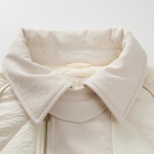 谜底立领大廓形羽绒服女2024冬款时尚气质风衣感鹅绒服244MY1459 商品图3