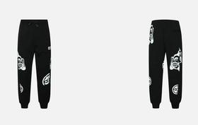 EVISU 男 卫裤 2ESHTM4SP8050LFBLKX