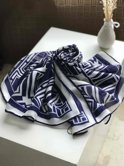 优品堂【素时锦年2】100x100精品绵羊毛方巾 商品图8