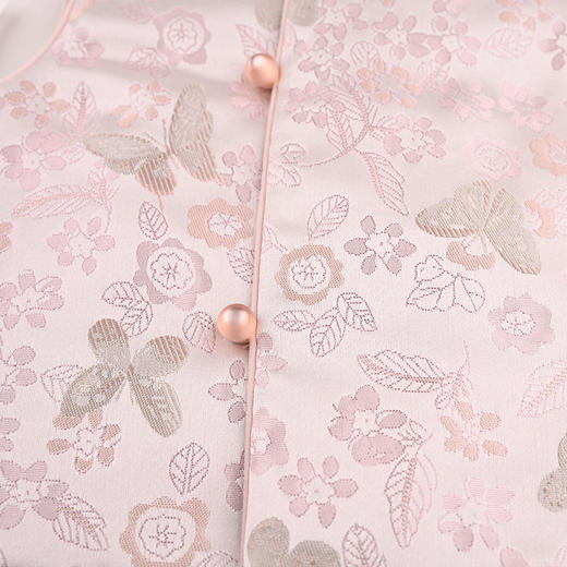 棉果果专柜同款冬季新品女童中国风锦缎夹棉马夹M522171824661 商品图4