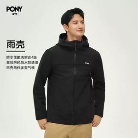 4.9折【自营】pony/波尼  秋冬新品连帽外套潮流运动服圆领防水夹克百搭 244M2KJ02BK