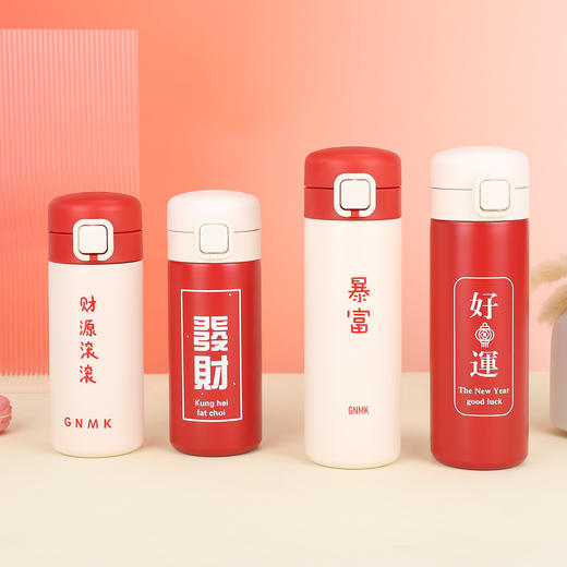 新款304不锈钢真空保温杯户外弹跳盖车载杯高颜值迷你小巧礼品杯 商品图2