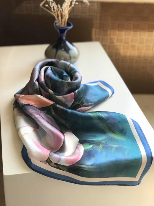 优品堂【花魁方巾】桑蚕丝90x90方巾 商品图7