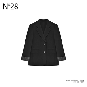 【破价】N°28 秋冬款气质修身毛呢西装外套羊绒舒适双面呢大衣8A51D677