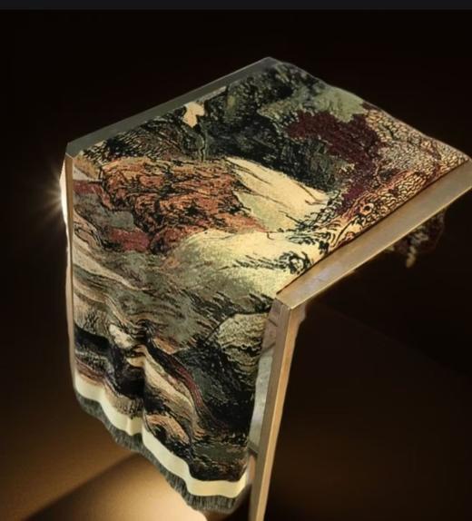 优品堂【细雨轻蜓】披肩围巾两用双面长巾 商品图5