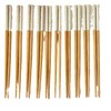 「10双装！元槿竹木」网红居家日用筷子 简约高山楠木竹木筷子餐饮用具花膜筷24cm 商品缩略图4