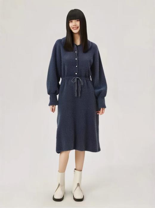 开年清仓价 【连衣裙】促➡️不掉毛 eggsshop品牌仿水貂绒厚款连衣裙-喜出 商品图3