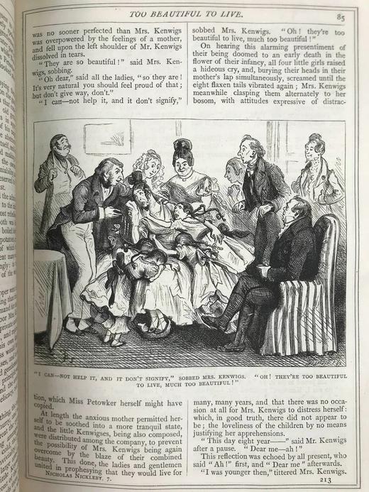 约19世纪后期 狄更斯《尼古拉斯·尼克贝》 59幅插图 真皮精装16开 商品图10