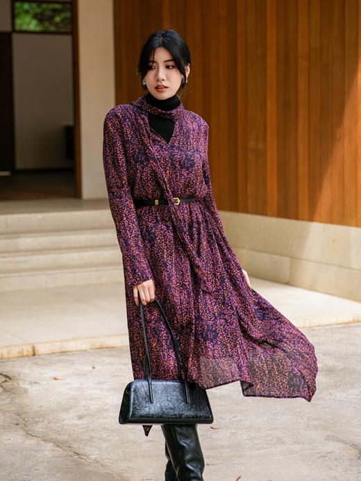 午夜巴黎浪漫飘带手帕正反两穿连衣裙FCE4DRS009 商品图10