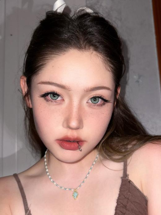 pinkg  半年抛美瞳 绿幽灵 直径14.5mm着色13.8mm 商品图7