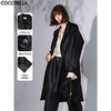 COCOBELLA静奢风折纸压花垂坠风衣女长款休闲西装外套WN3008 商品缩略图3