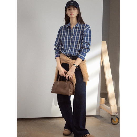 Even Vintage|经典百搭 秋季新款宽松茧型阔腿裤显瘦休闲裤牛仔裤 商品图1