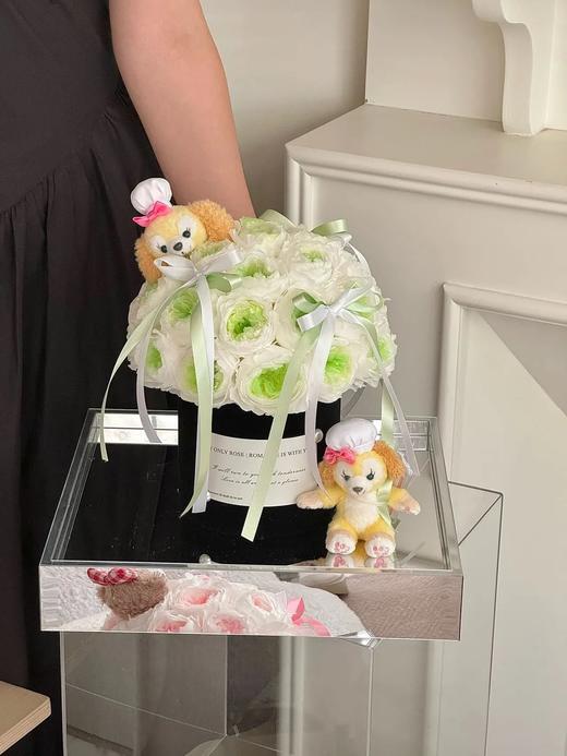 蝴蝶结永生花玩偶抱抱桶 商品图7