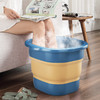 【家用泡脚桶】可折叠足浴盆 塑料按摩洗脚盆 过小腿盆子 加厚足疗加高  商品缩略图3